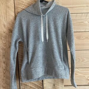 Gray Hoodie with Drawstrings